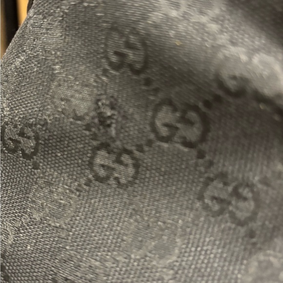 Gucci Monogram GG Black Horsebit handle Canvas Material Hobo Bag large - Picture 9 of 9